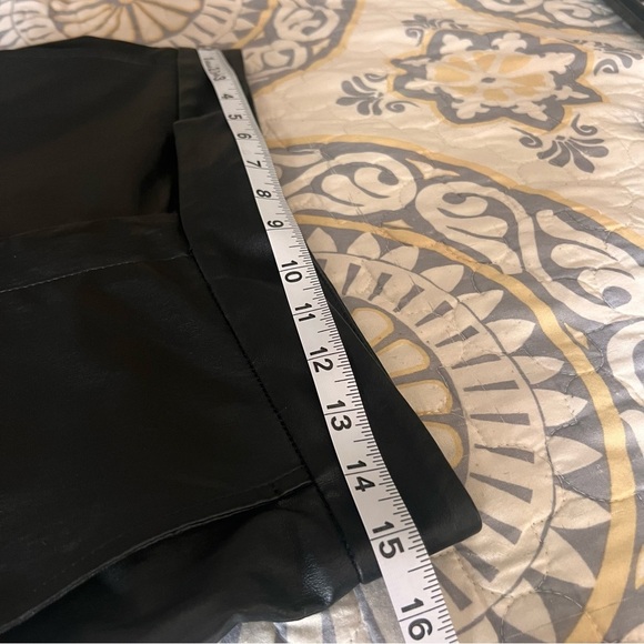Maria McManus 100% Lamb Skin High Waist Crop French Leather Trouser Pants, 8 - Picture 8 of 16